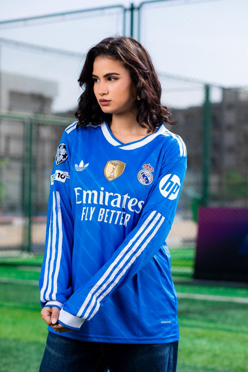 Real Madrid Third Jersey, Long Sleeve, Kylian Mbappé Player Edition