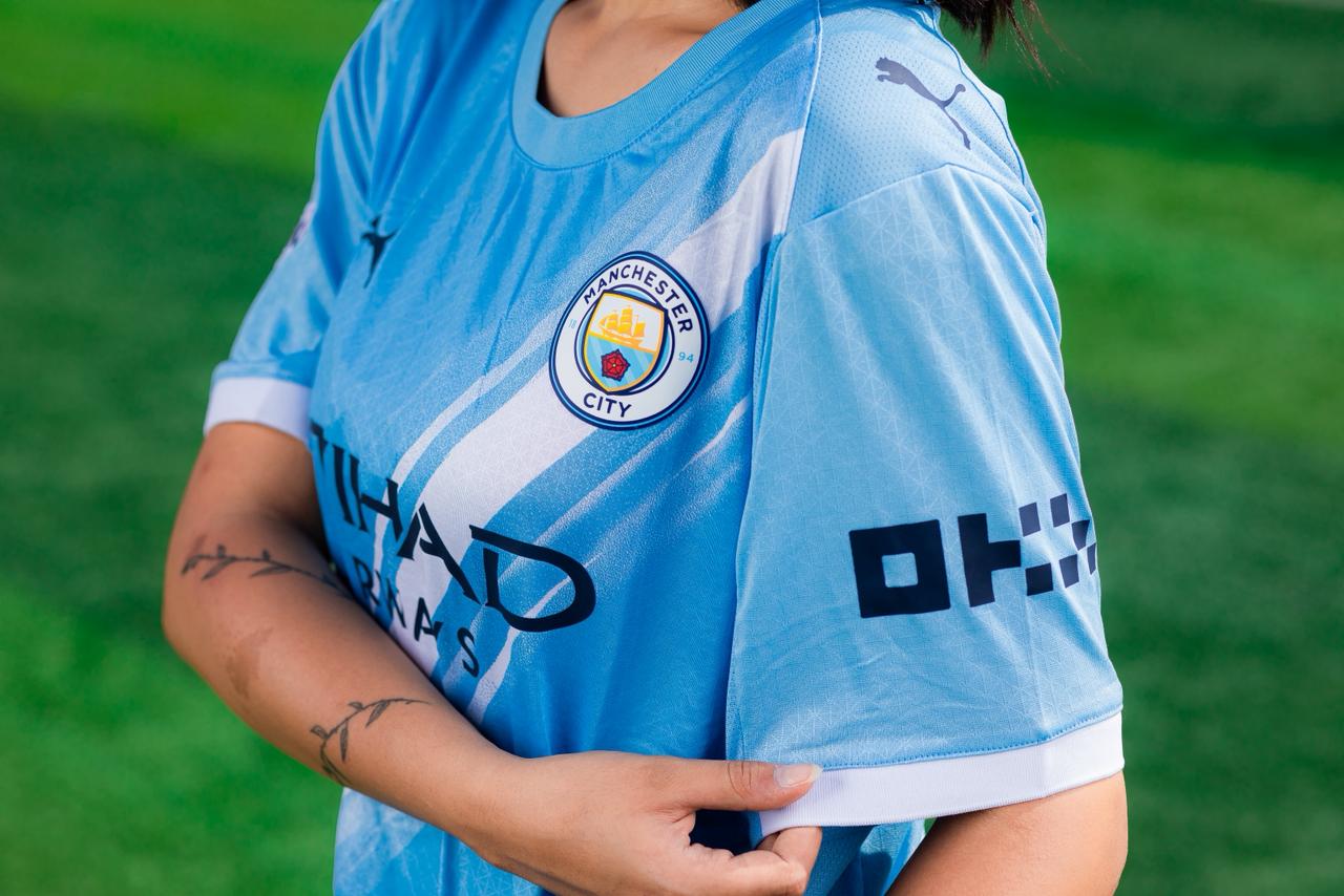 Man City  Players' Edition Jersey Home