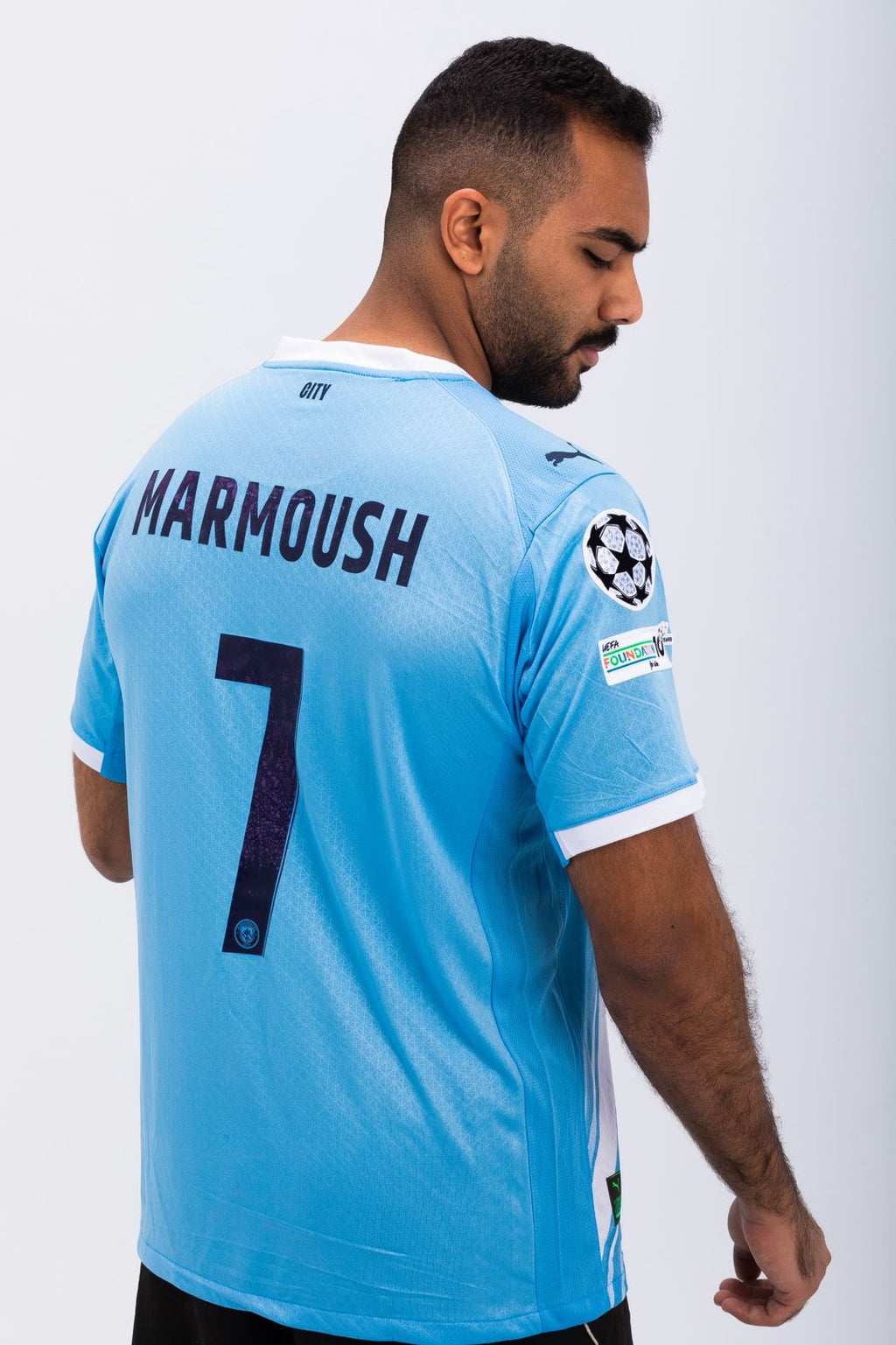 Man City  Players' Edition Shirt featuring Marmoush