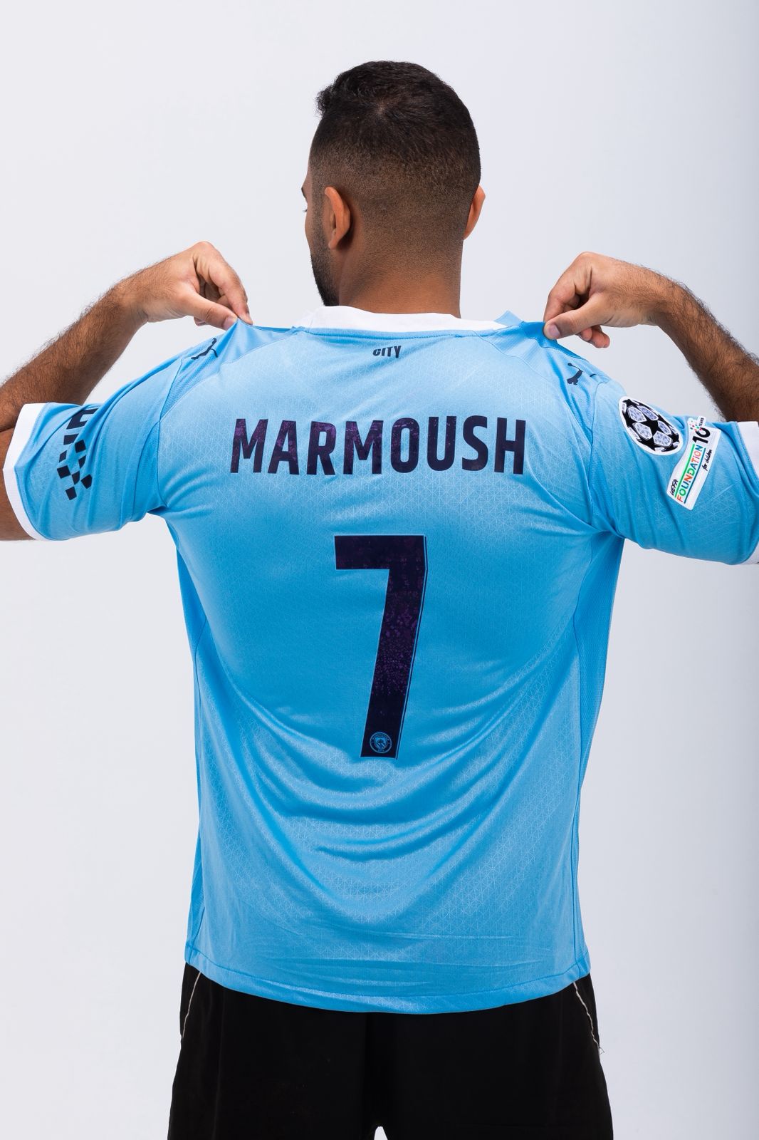 Man City  Players' Edition Shirt featuring Marmoush