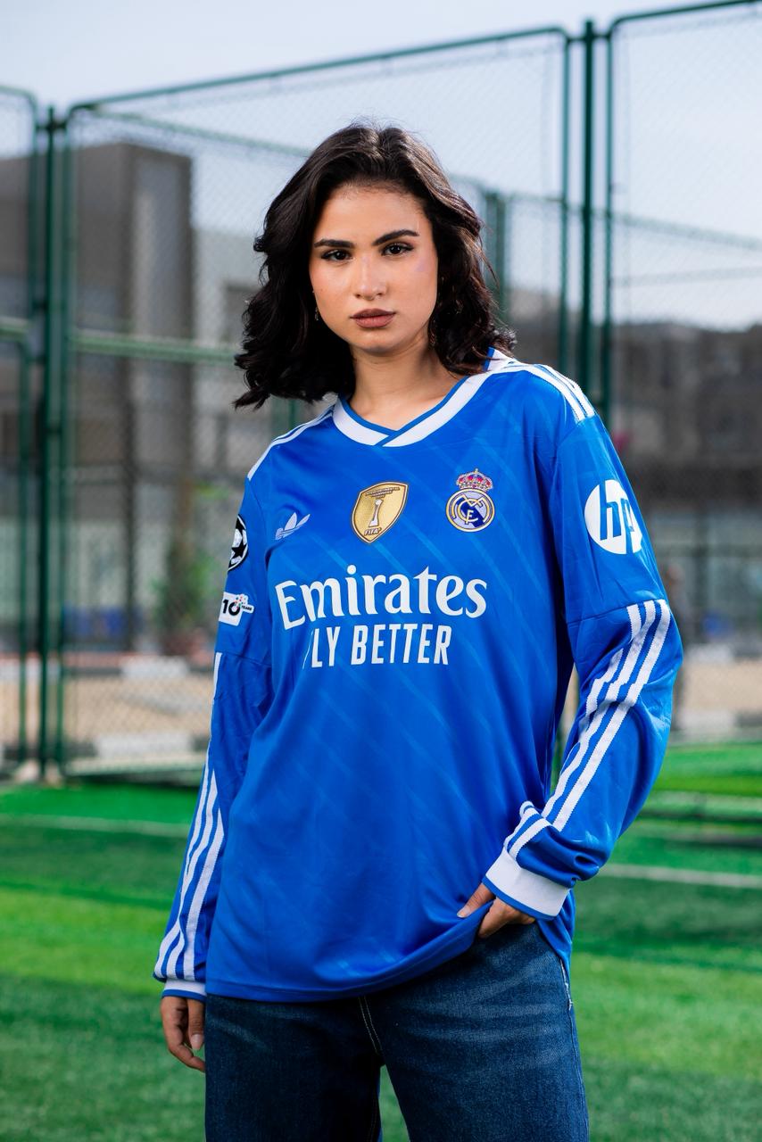 Real Madrid Third Shirt, Long Sleeve, Players' Edition, UEFA Champions League
